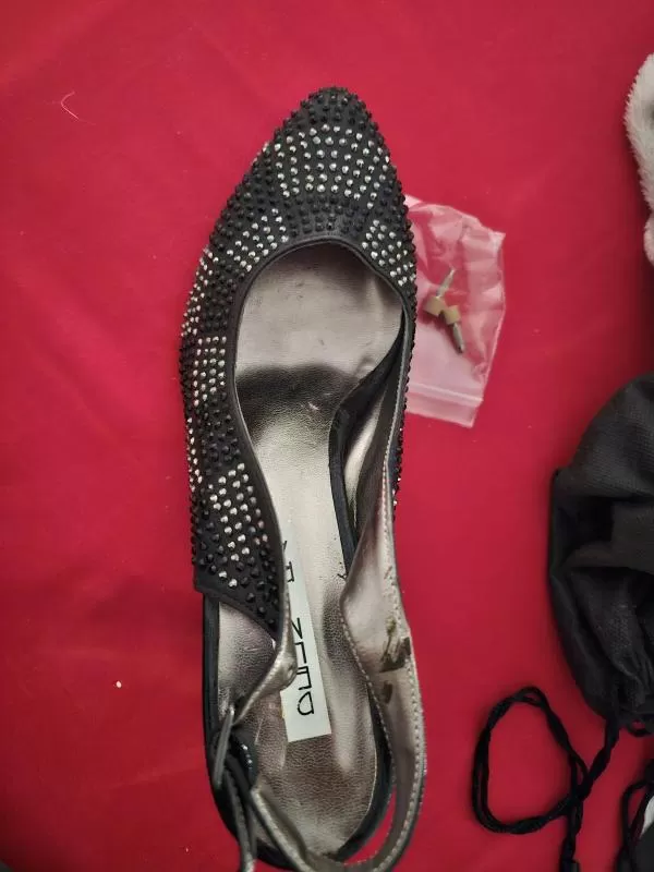 Pantofi cu toc mic Delmira EU 37 | Negru, Piele naturală - Image 4