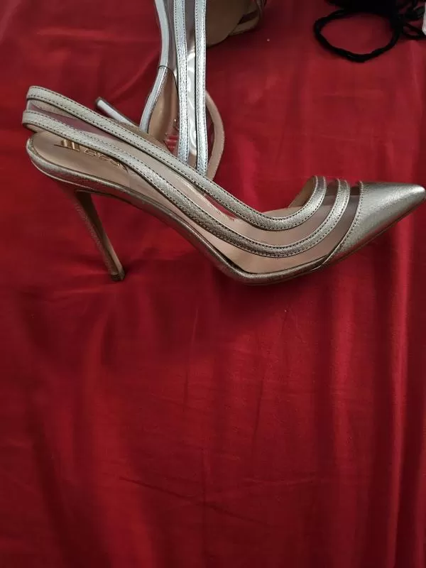 Pantofi cu toc înalt Bestello EU 37 | Auriu, Piele naturală - Image 3
