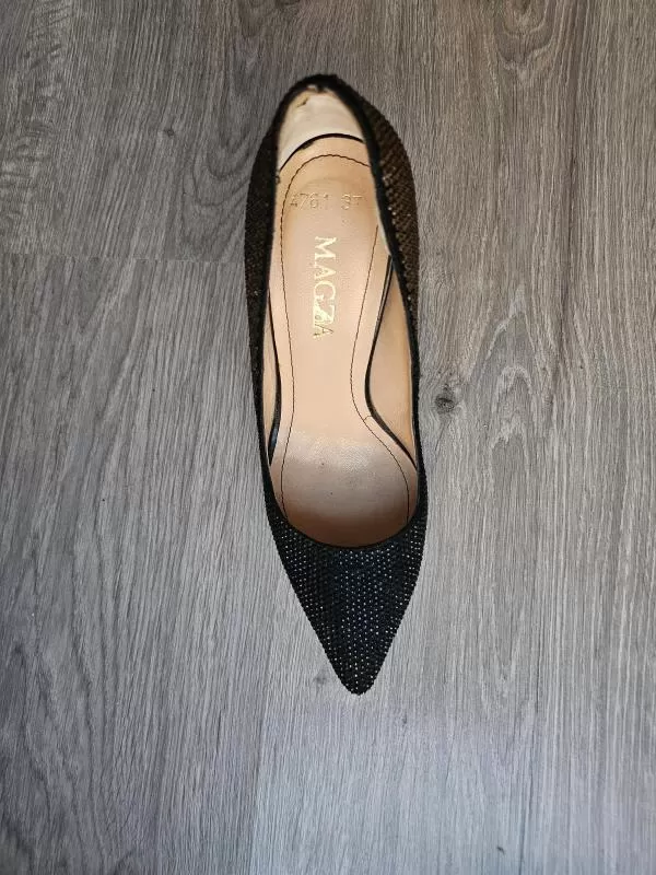 Pantofi cu toc înalt Magza EU 37 1/3 | Negru, Piele naturală - Image 3