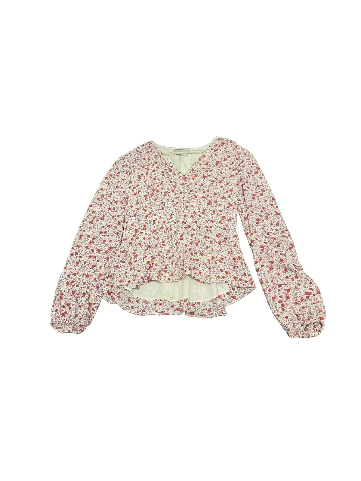 Bluză Neo Noir EU 40 | Alb, Normal, Mânecă lungă, Floral & Tropical, Poliester