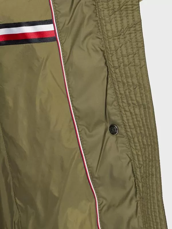 Geacă de iarnă Tommy Hilfiger EU 36 | Khaki, Cu glugă detașabilă, Poliester - Image 6