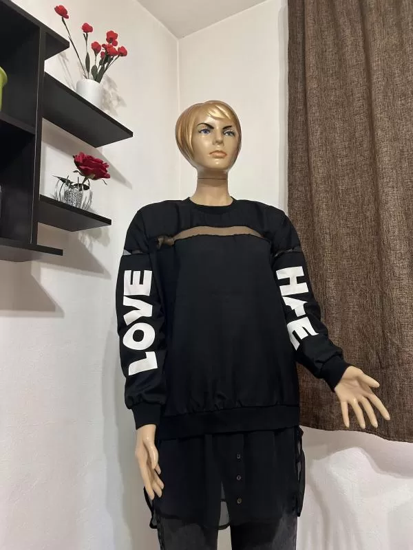 Rochie casual Wonder Market & Land EU 40 | Negru, Midi, Mânecă lungă, Poliester - Image 5