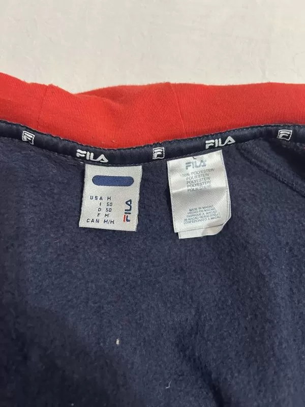 Bluză sport Fila EU 50 | Albastru, Dungi, Oțel inoxidabil - Image 3