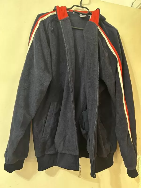 Bluză sport Fila EU 50 | Albastru, Dungi, Oțel inoxidabil