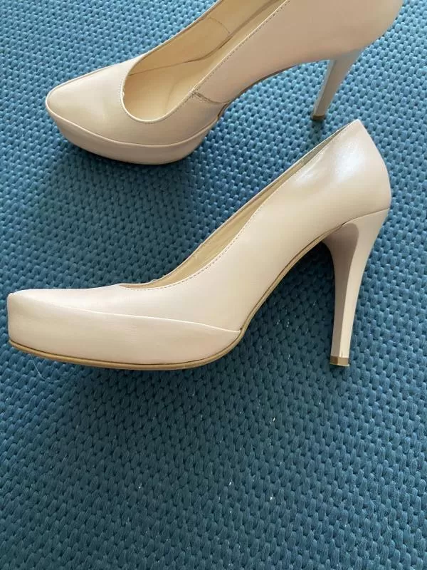 Pantofi cu toc înalt wojas EU 37 | Bej, Piele naturală - Image 4