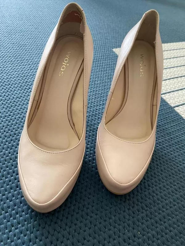 Pantofi cu toc înalt wojas EU 37 | Bej, Piele naturală - Image 2