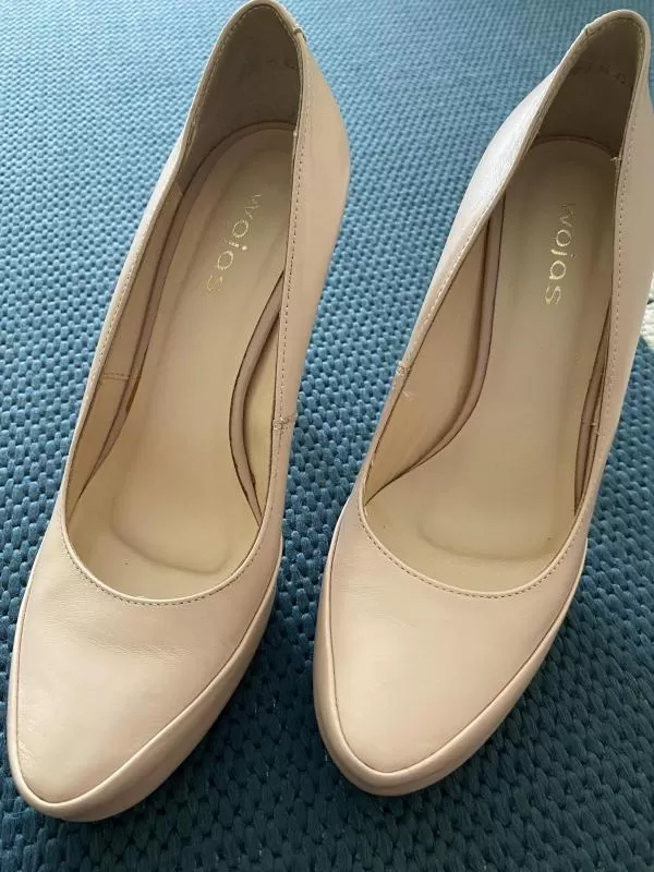 Pantofi cu toc înalt wojas EU 37 | Bej, Piele naturală - Image 6