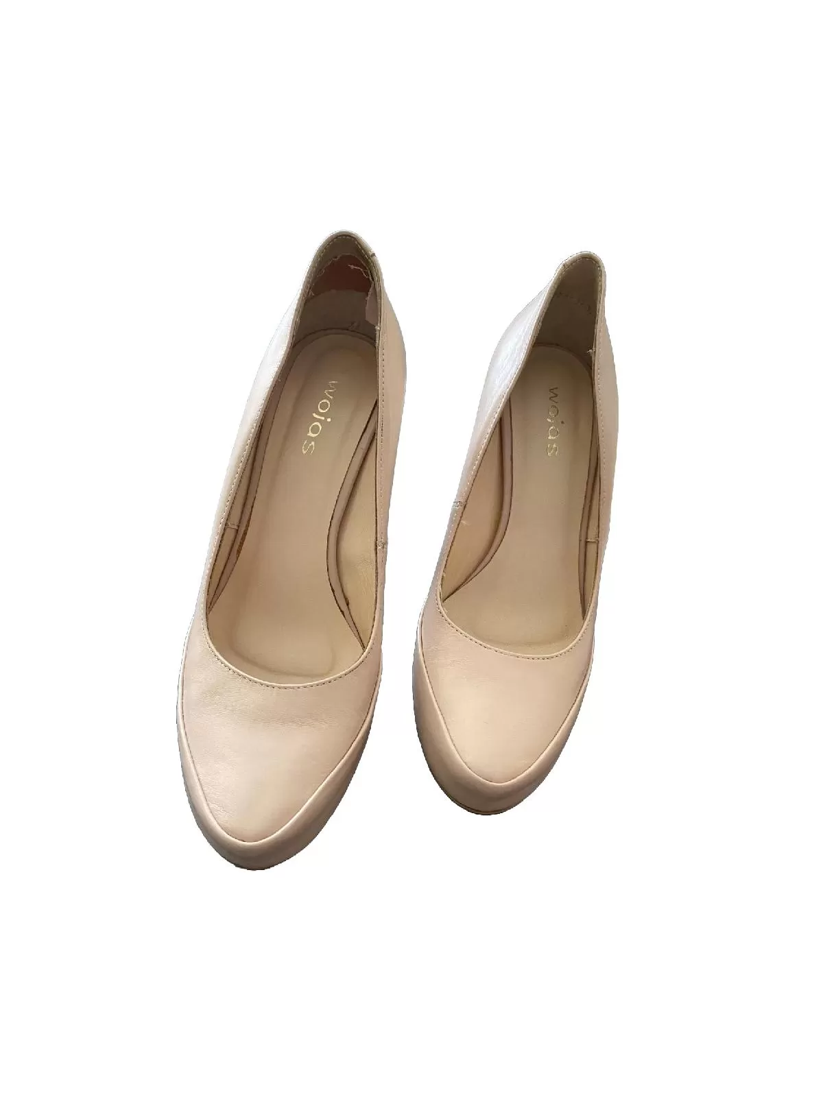 Pantofi cu toc înalt wojas EU 37 | Bej, Piele naturală