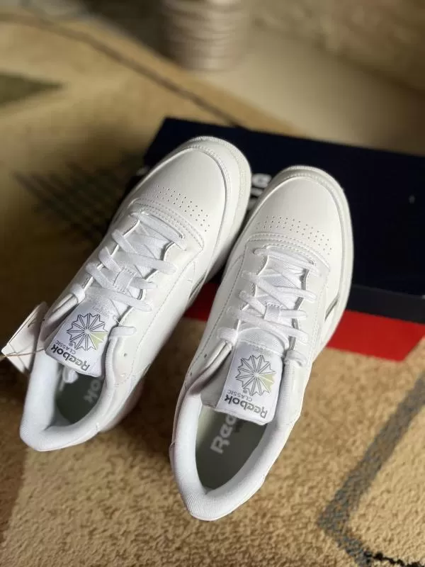 Sneakers Reebok EU 43 | Alb, Piele naturală - Image 4