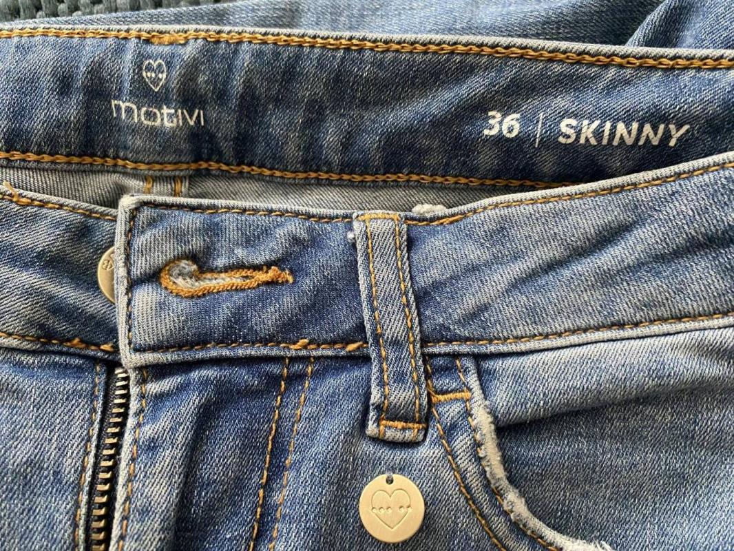 Blugi Motivi EU 36 | Albastru, Lungi, Talie medie, Skinny fit, Denim - Image 4