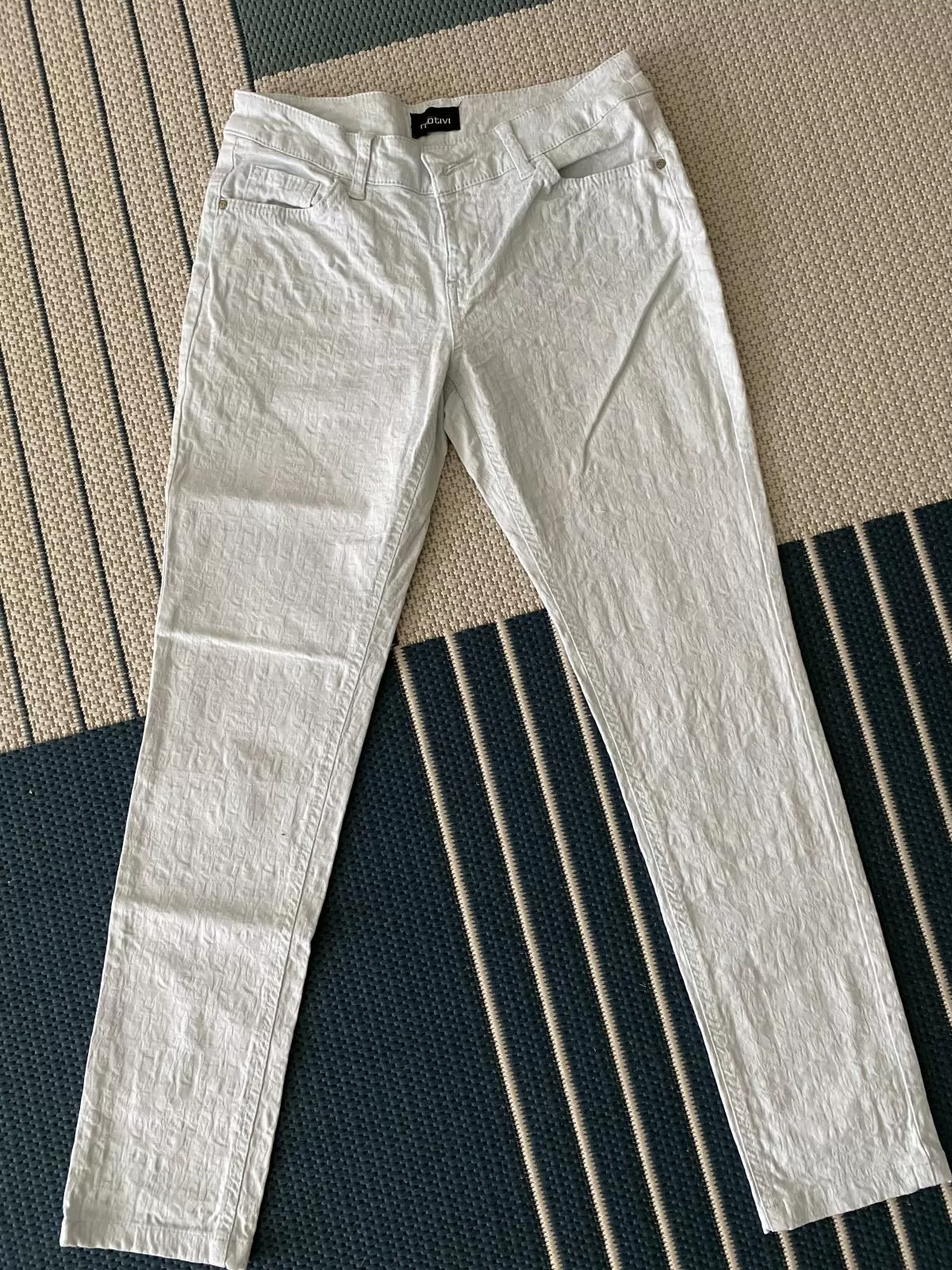 Blugi Motivi EU 36 | Verde mentă, Lungi, Talie medie, Denim - Image 2