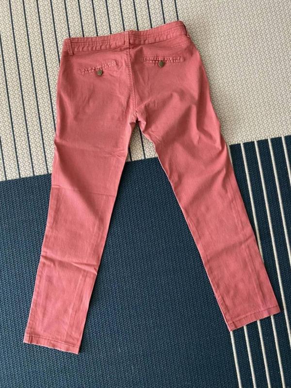 Pantaloni Bershka EU 34 | Roz, Lungi, Straight (Drepți) fit - Image 3