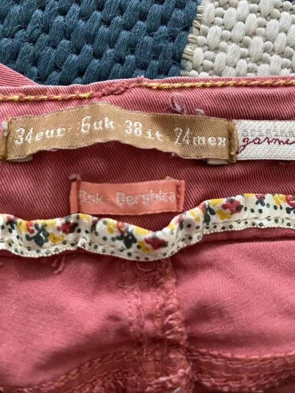 Pantaloni Bershka EU 34 | Roz, Lungi, Straight (Drepți) fit - Image 4
