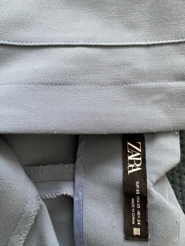 Pantaloni Zara EU 36 | Bleu, Lungi, Eleganți Stofă - Image 4