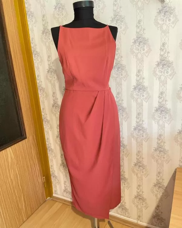 Rochie de seară Love, Bonito EU 36 | Cărămiziu, Midi, Bretele subțiri, Poliester - Image 5