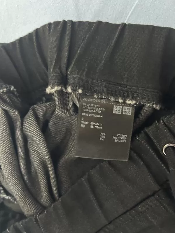 Pantaloni sport Uniqlo S | Negru, Bumbac - Image 5