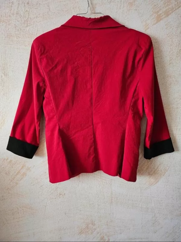 Blazer Bianca Collection EU 40 | Roșu, Fără glugă, Bumbac - Image 3