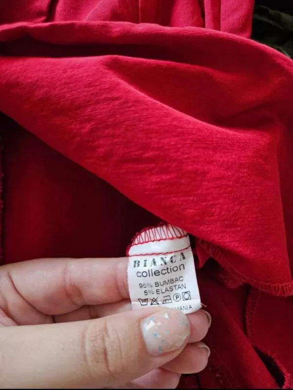 Blazer Bianca Collection EU 40 | Roșu, Fără glugă, Bumbac - Image 5