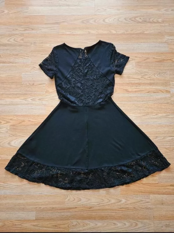 Rochie casual Tally Weijl L | Negru, Mini, Mânecă scurtă, Vâscoză - Image 3