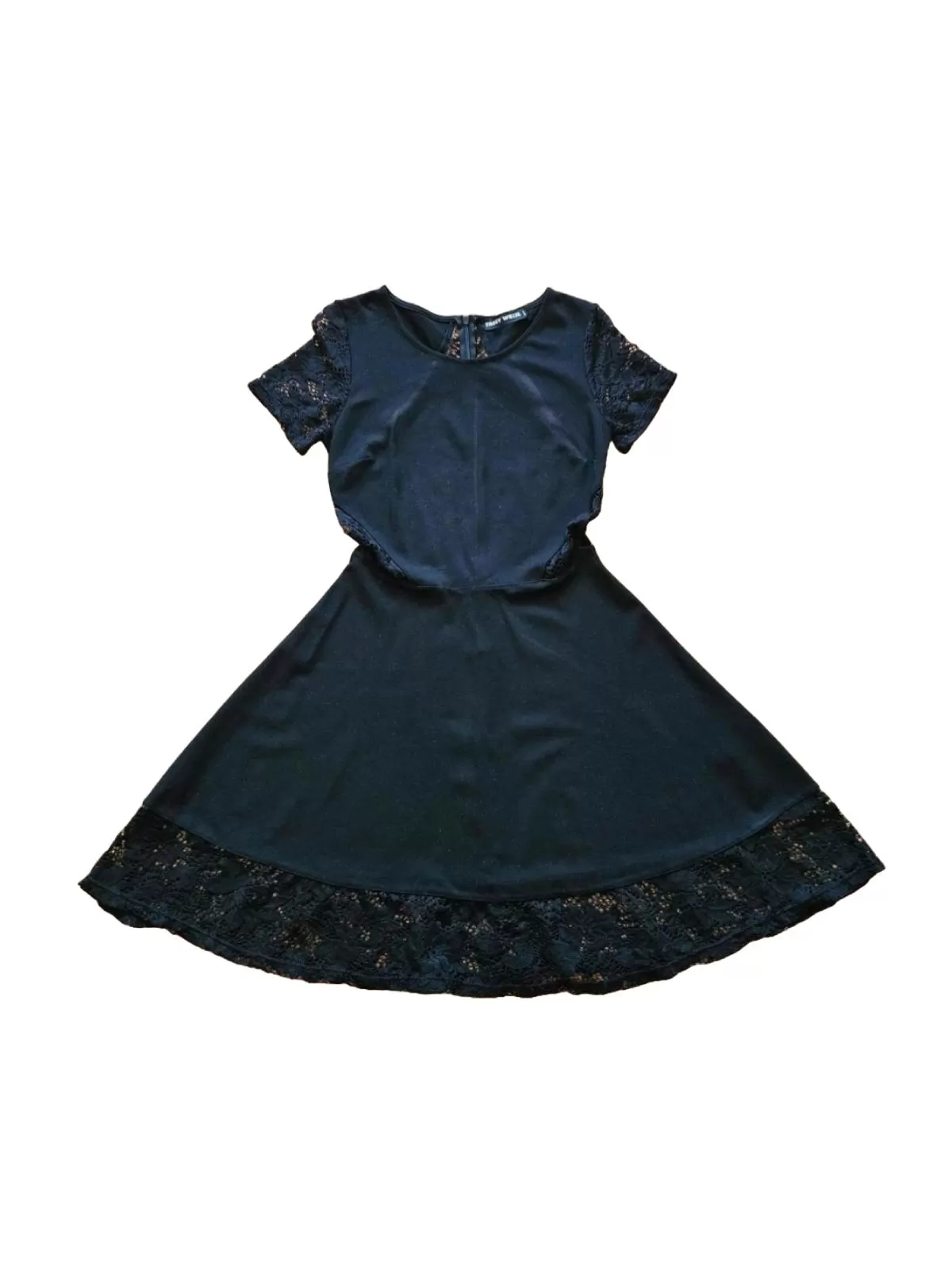 Rochie casual Tally Weijl L | Negru, Mini, Mânecă scurtă, Vâscoză