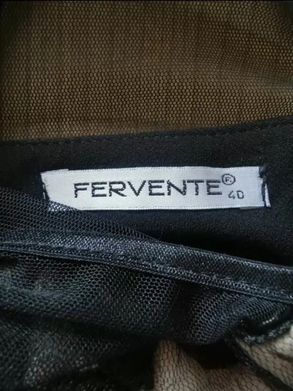 Rochie de seară FERVENTE EU 40 | Negru, Mini, Fără mâneci - Image 4
