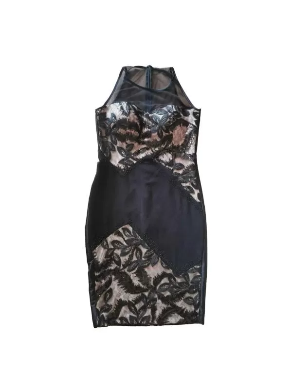 Rochie de seară FERVENTE EU 40 | Negru, Mini, Fără mâneci