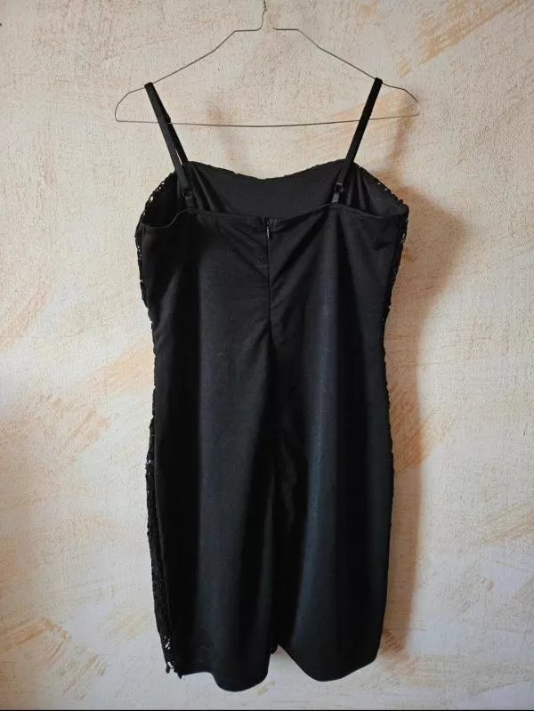 Rochie de seară L.B.C. M | Negru, Mini, Bretele subțiri - Image 3