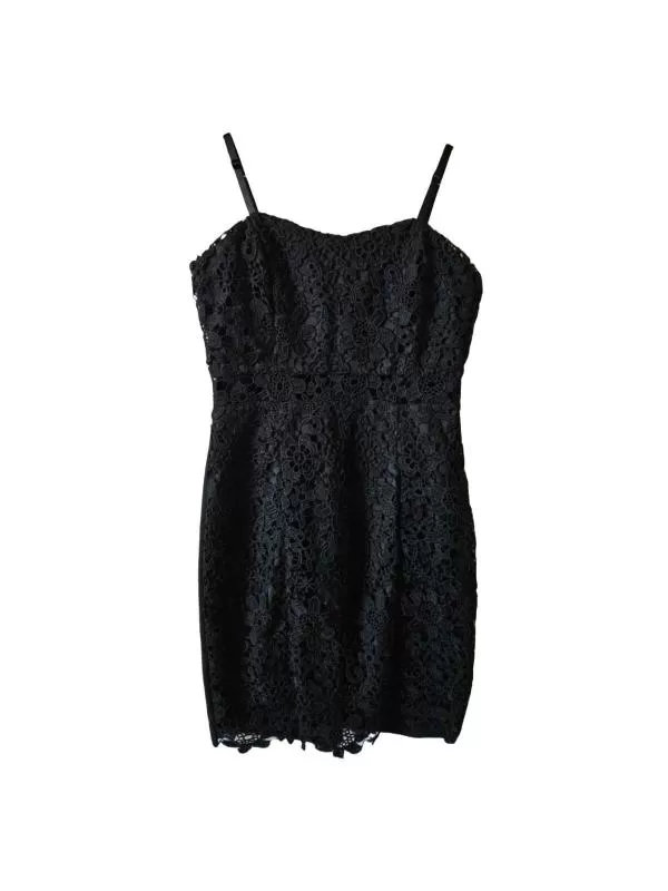 Rochie de seară L.B.C. M | Negru, Mini, Bretele subțiri