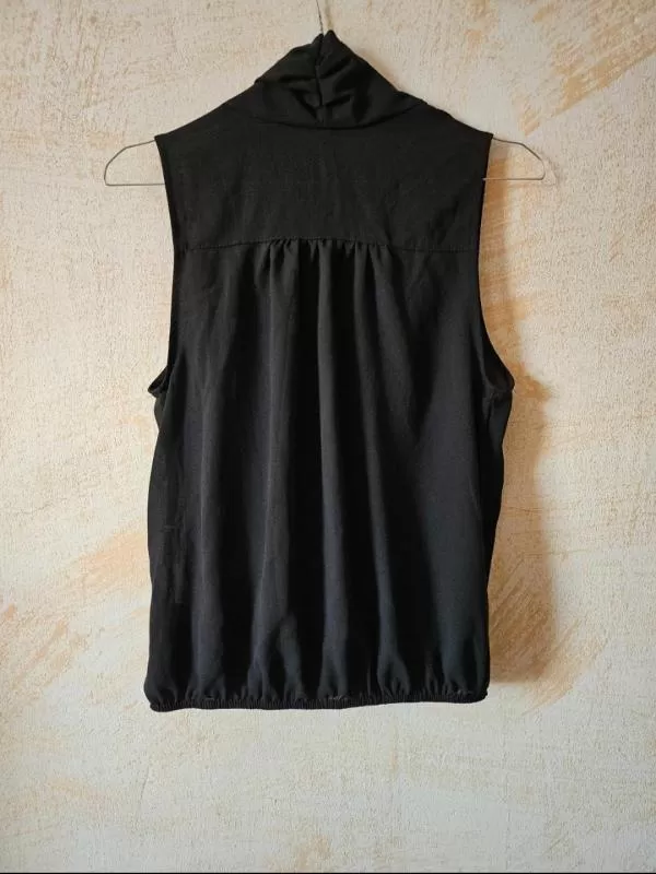 Top tank TALLY WEIJL S | Negru, Normal, Fără mâneci, Design petrecut - Image 3