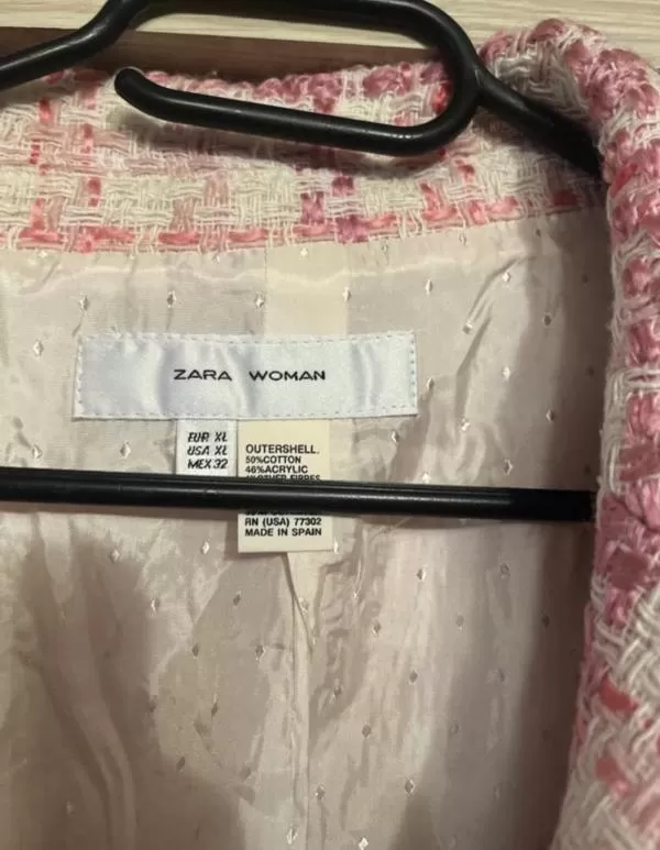Blazer Zara EU 32 | Roz, Fără glugă - Image 4