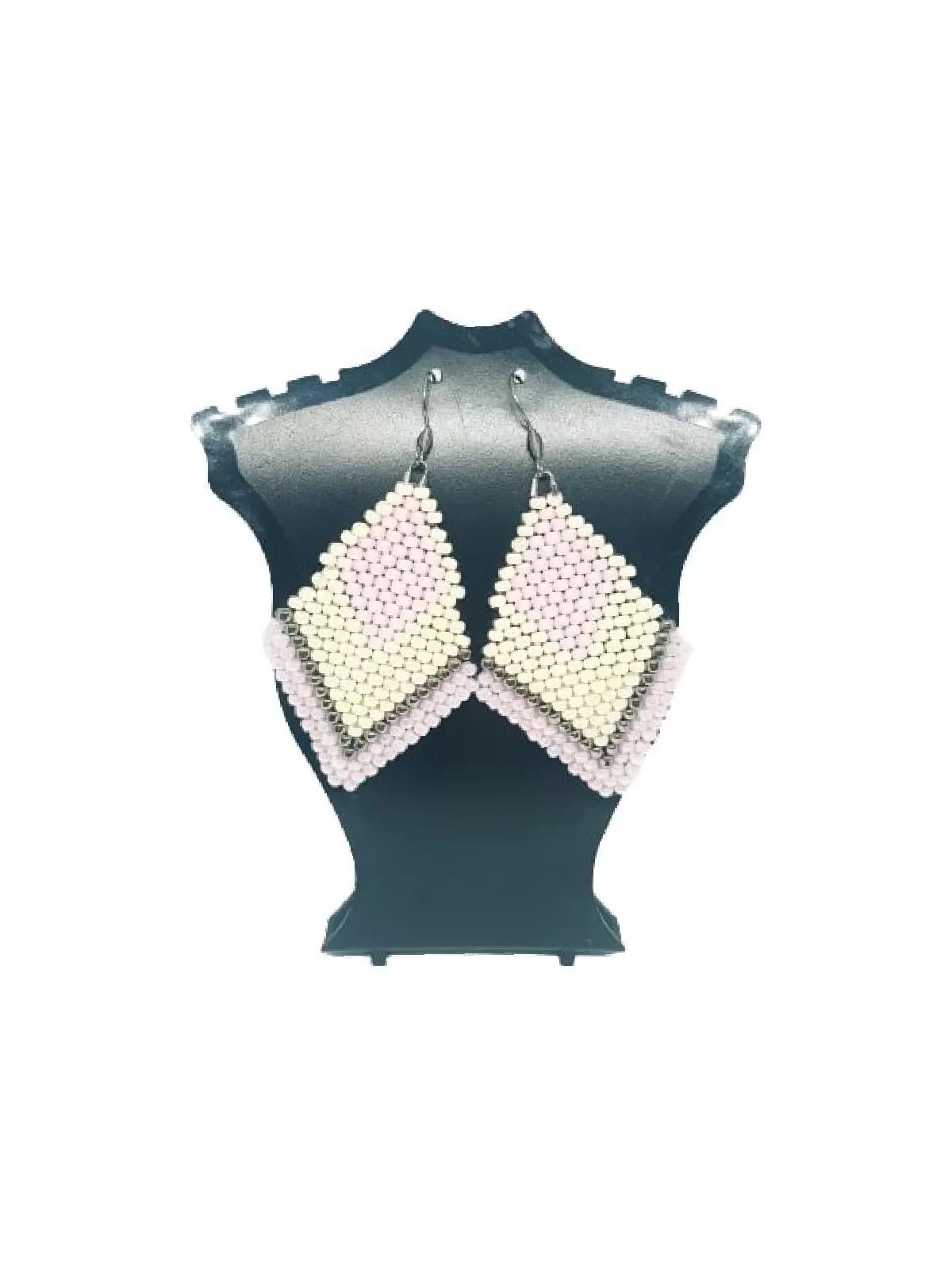 Cercei Amma Design | Alb, Oțel inoxidabil