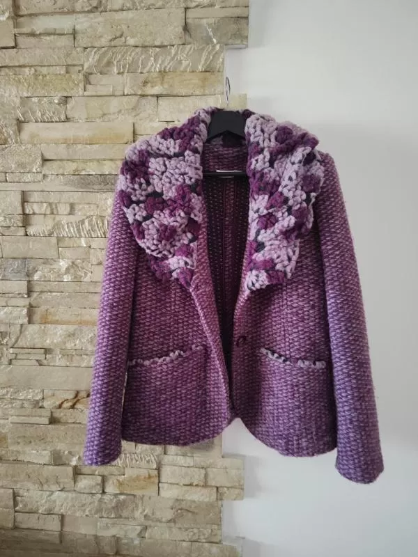 Cardigan Benny EU 38 | Mov, Mânecă lungă - Image 5