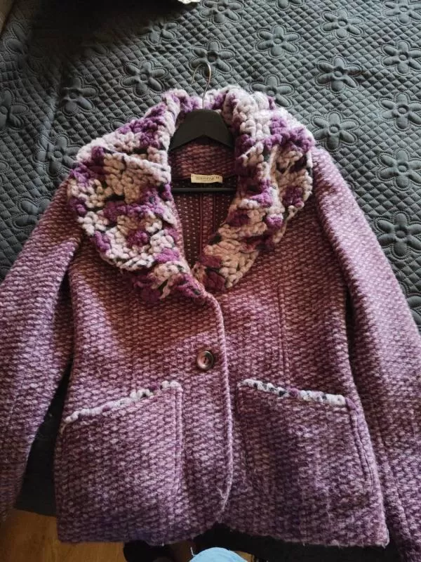 Cardigan Benny EU 38 | Mov, Mânecă lungă - Image 3