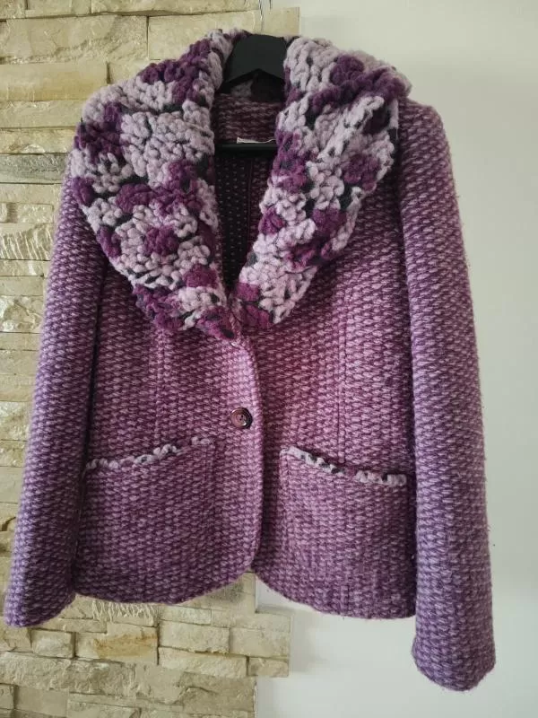 Cardigan Benny EU 38 | Mov, Mânecă lungă - Image 2