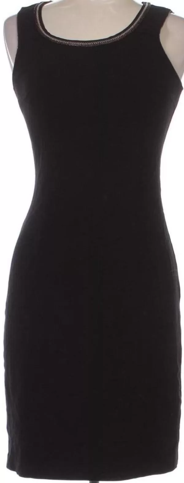 Rochie casual Sfizio S | Negru, Midi, Fără mâneci, Vâscoză - Image 3
