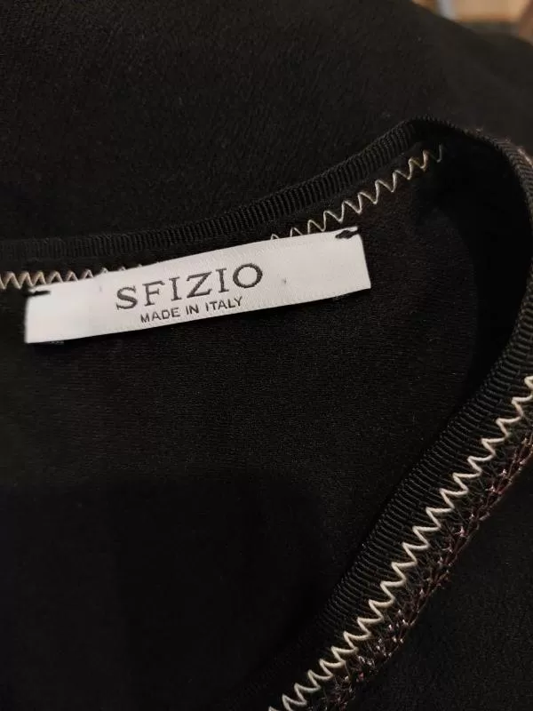Rochie casual Sfizio S | Negru, Midi, Fără mâneci, Vâscoză - Image 5