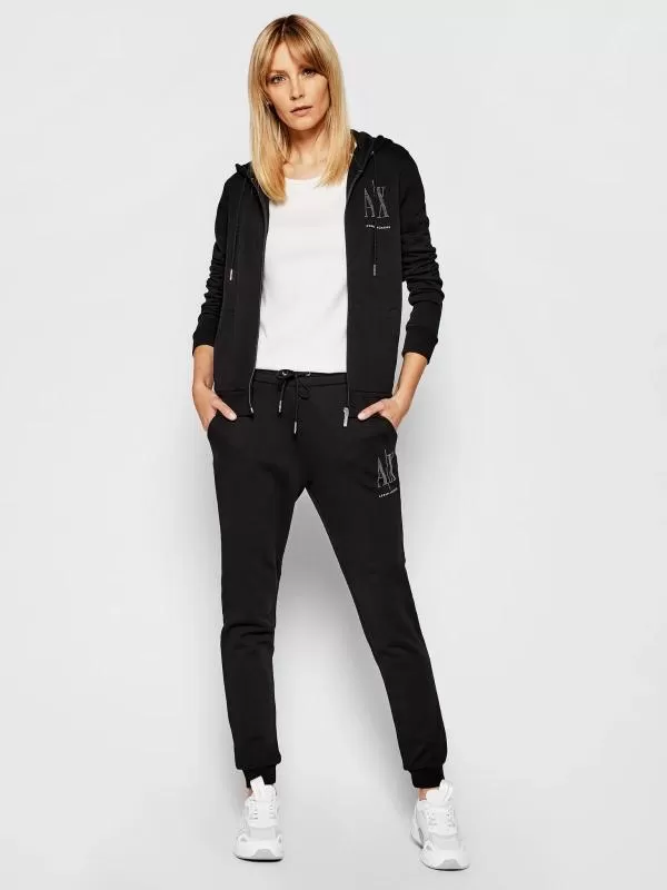 Bluză sport Armani Exchange EU 36 | Negru, Bumbac - Image 4