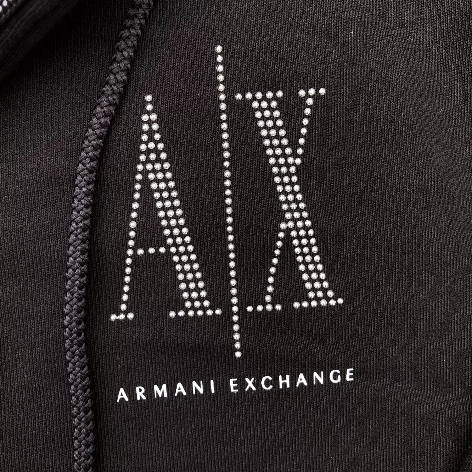 Bluză sport Armani Exchange EU 36 | Negru, Bumbac - Image 11