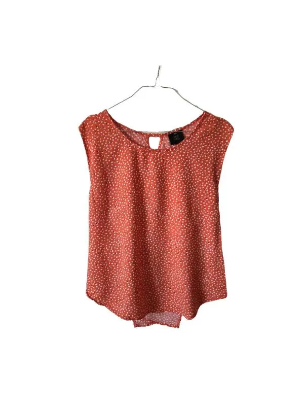 Maiou CUSS XL | Portocaliu, Normal, Fără mâneci, Buline & Imprimeuri mici, Raion