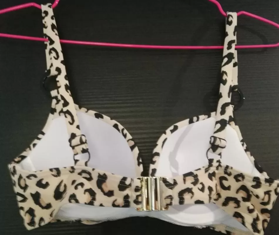 Sutien bikini Beloved EU 36 | Multicolor, Animal print, Drapat, Poliamidă - Image 3