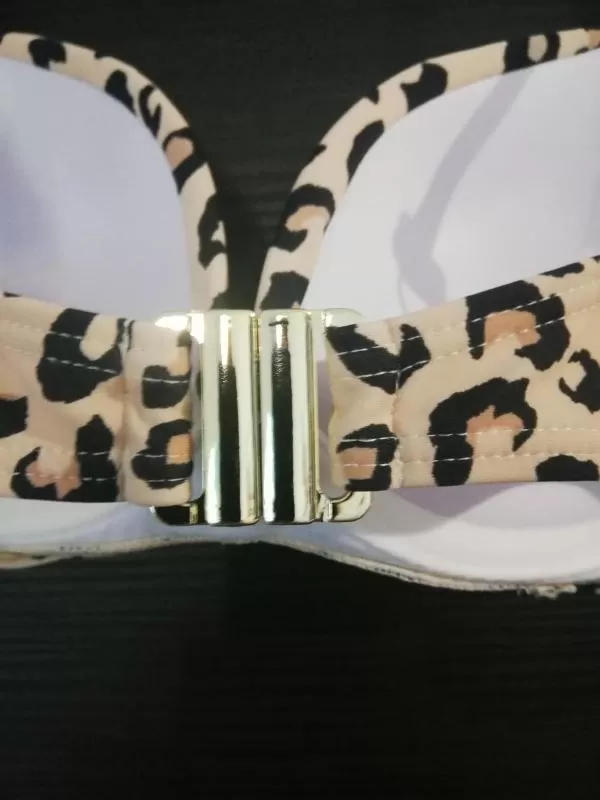 Sutien bikini Beloved EU 36 | Multicolor, Animal print, Drapat, Poliamidă - Image 4