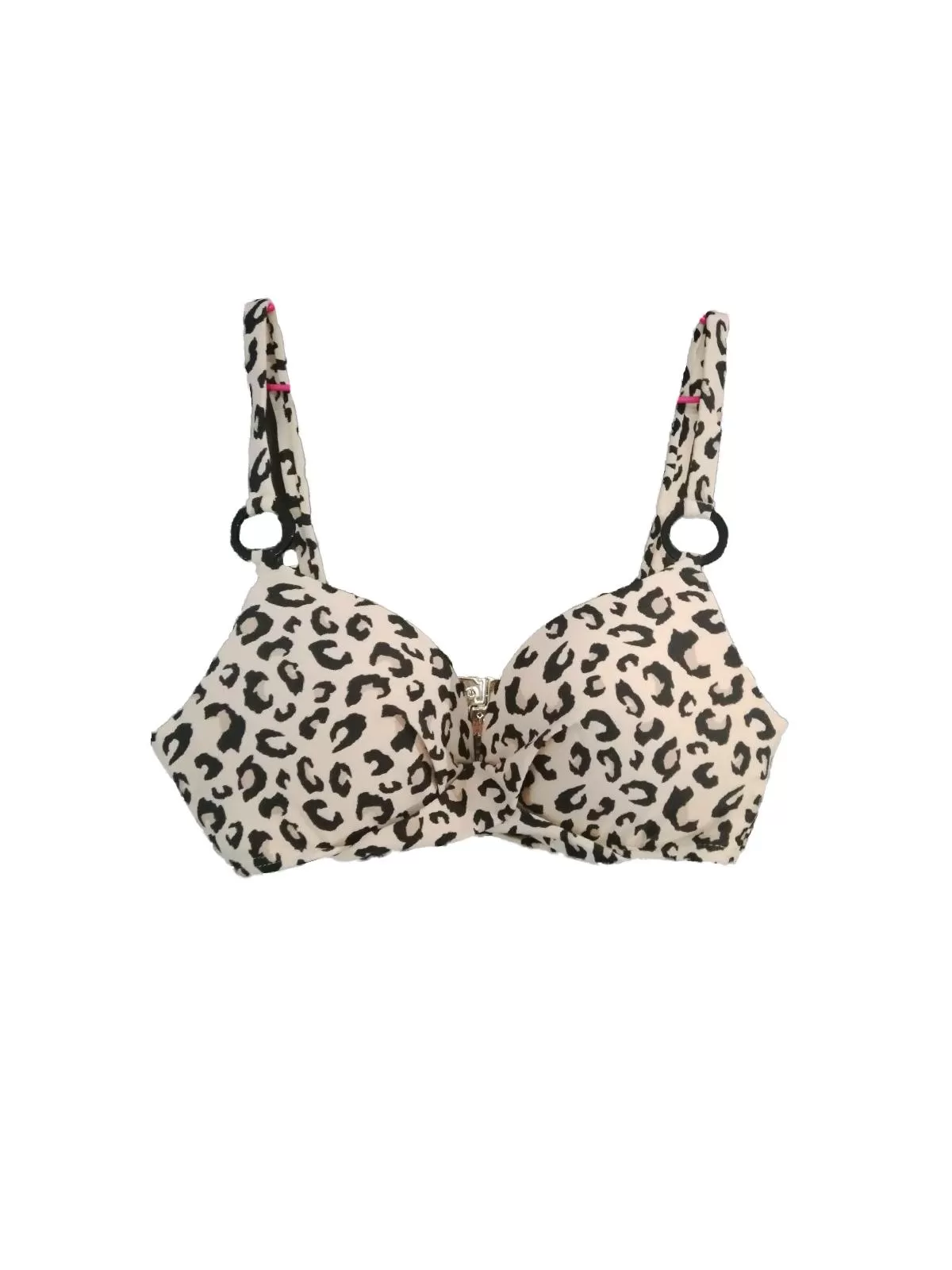 Sutien bikini Beloved EU 36 | Multicolor, Animal print, Drapat, Poliamidă