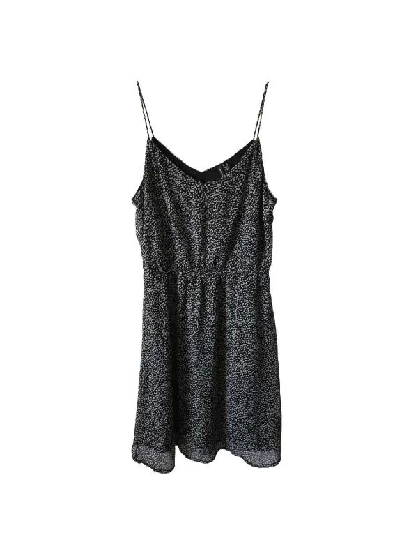 Rochie casual Vero Moda M | Negru, Mini, Bretele subțiri, Buline & Imprimeuri mici, Poliester