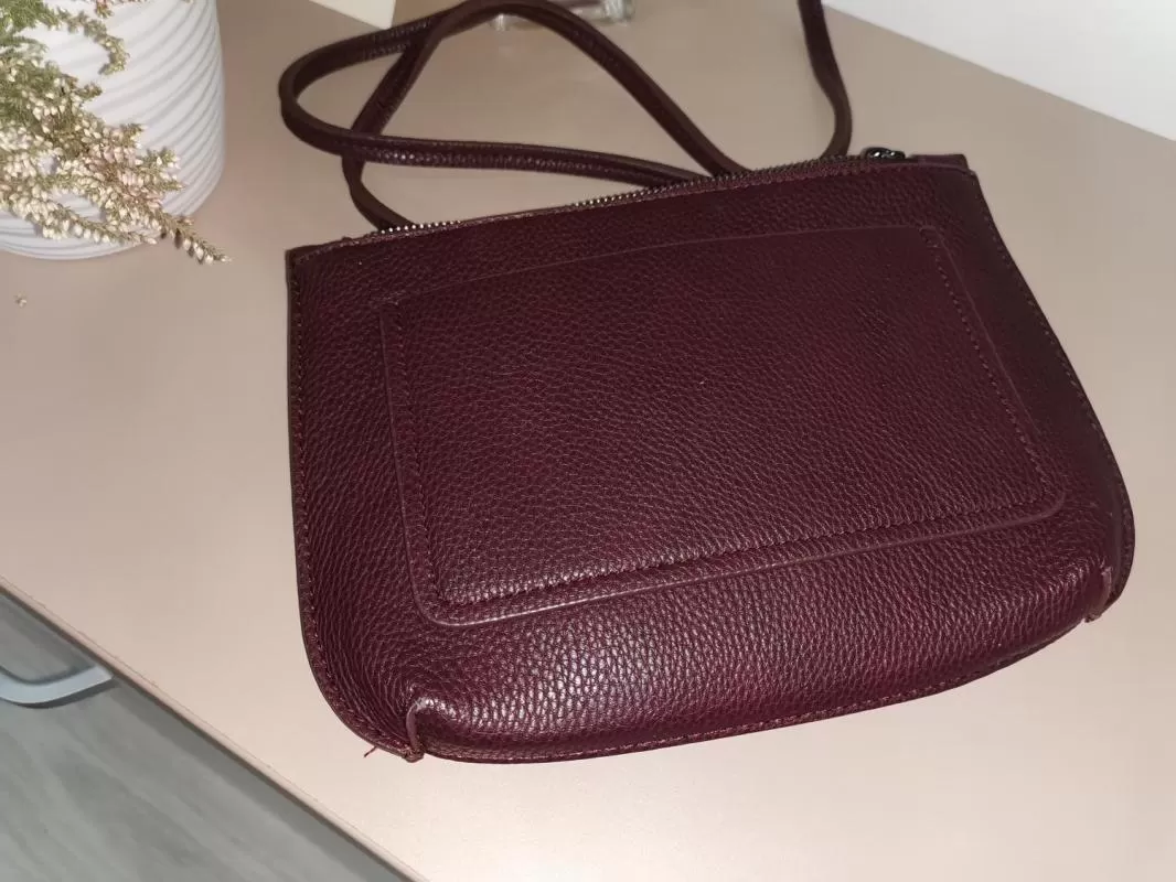 Geantă de umăr Mango | Burgundy - Image 5