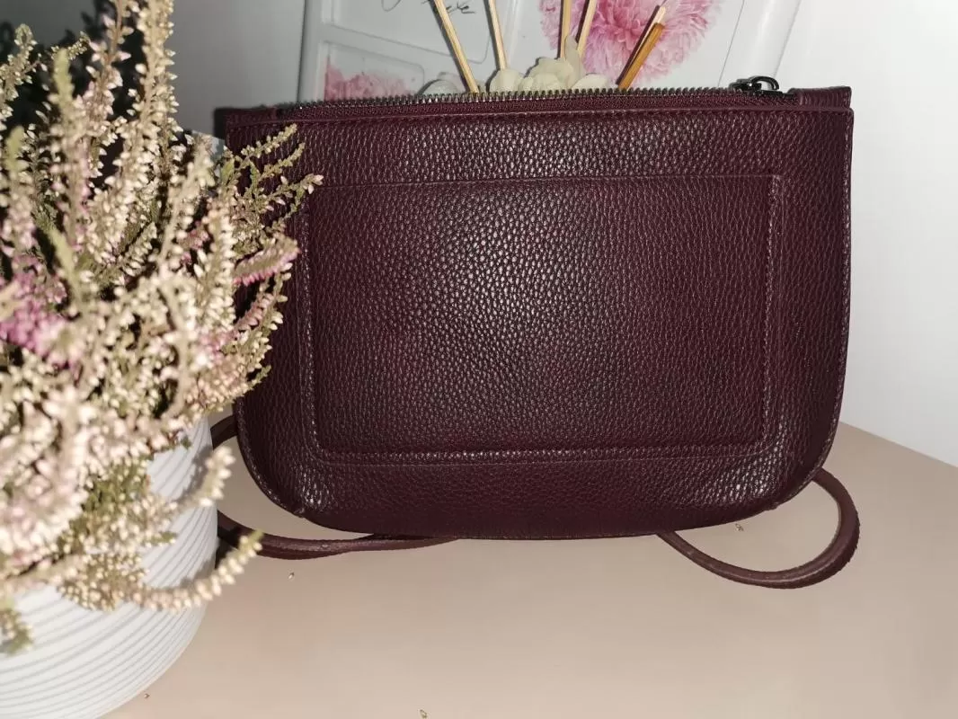 Geantă de umăr Mango | Burgundy - Image 3