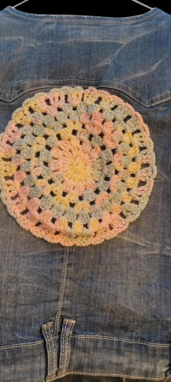 Geacă din denim ndk EU 40 | Albastru, Fără glugă, Broderie, Denim - Image 6
