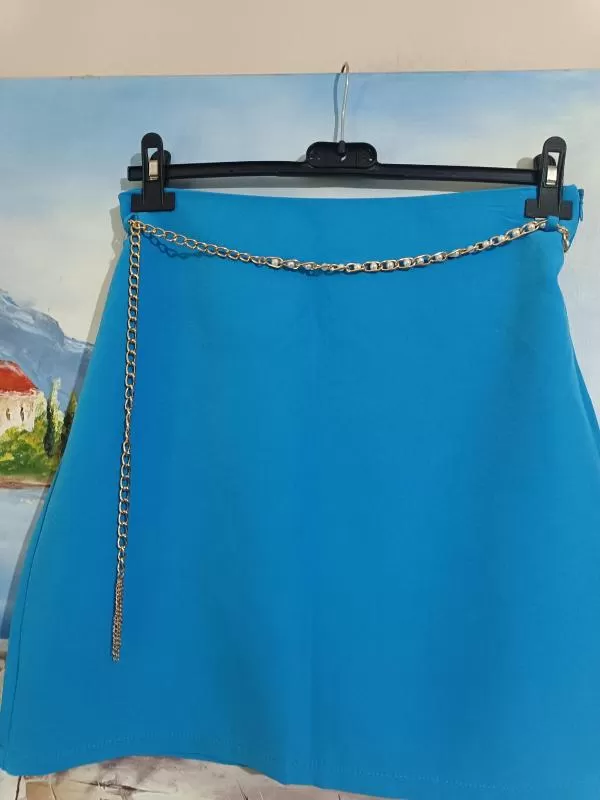 Fustă dreaptă Amisu EU 40 | Bleu, Midi, Dreaptă (Straight) fit - Image 2
