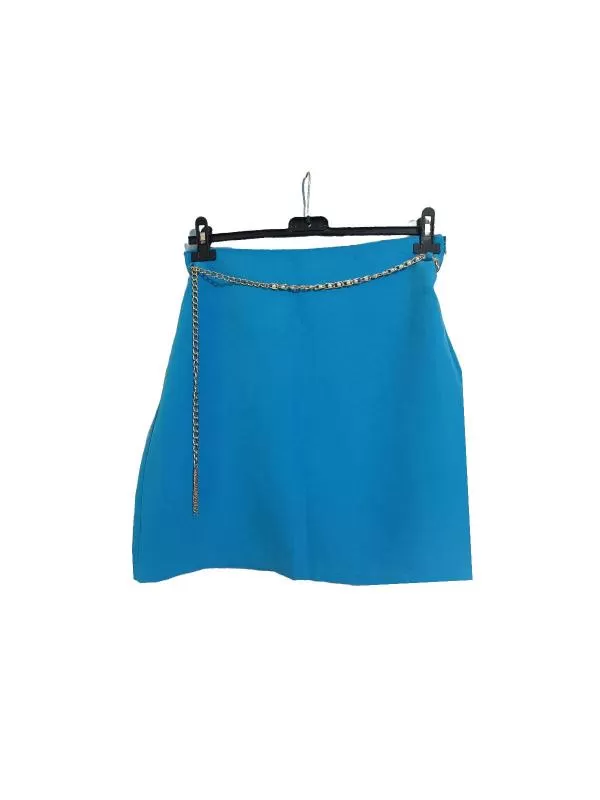 Fustă dreaptă Amisu EU 40 | Bleu, Midi, Dreaptă (Straight) fit