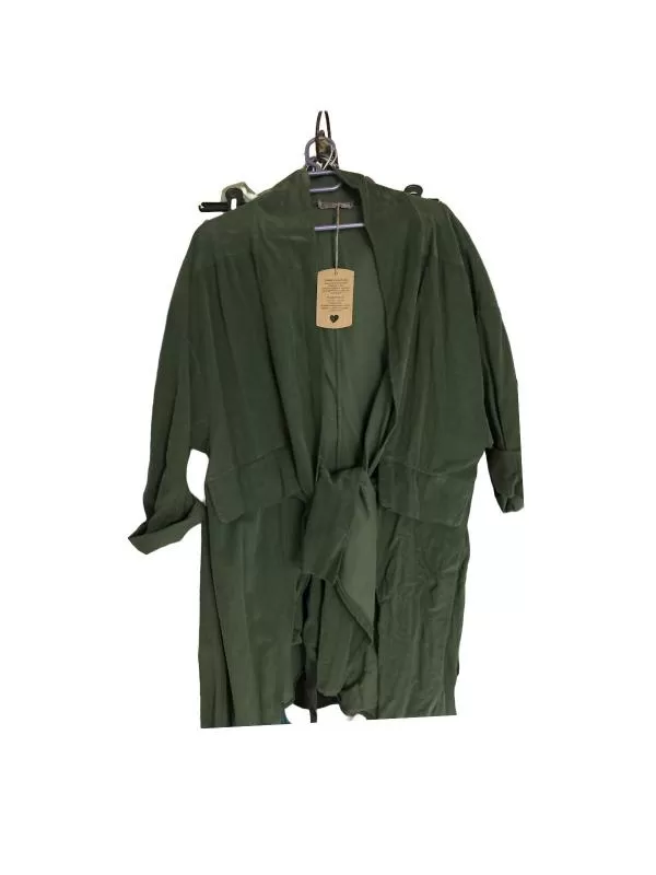 Blazer H. Trend L | Verde, Fără glugă, Reiat, Bumbac