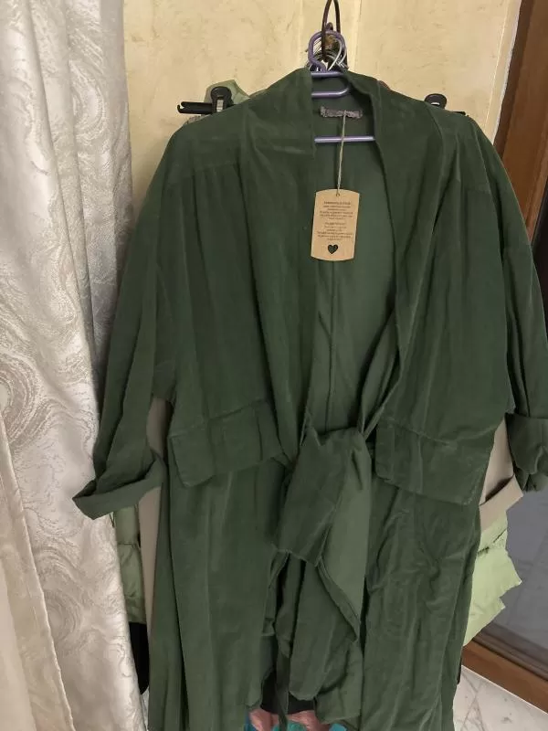 Blazer H. Trend L | Verde, Fără glugă, Reiat, Bumbac - Image 7